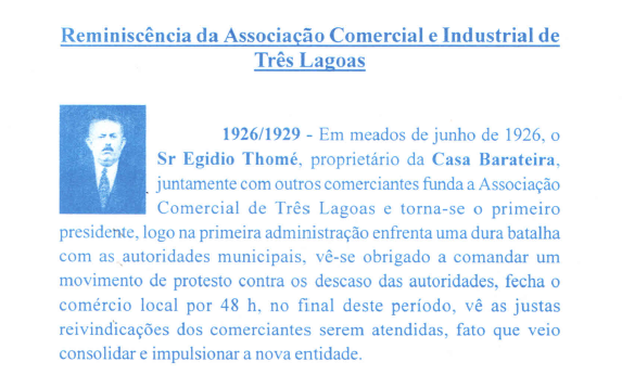 Figura 6 – Reminiscência Egídio Thomé.